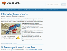 Tablet Screenshot of livrodosonho.com